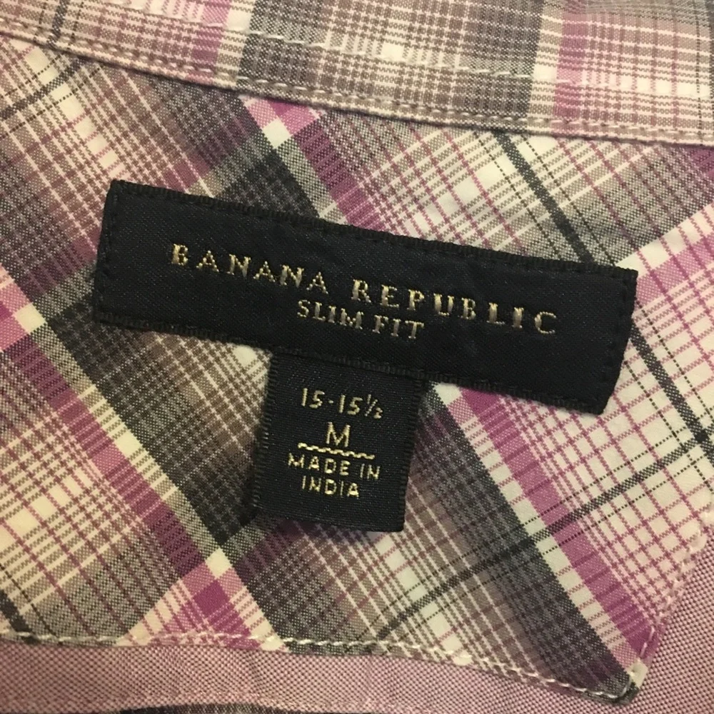 Men’s banana republic button up shirt medium